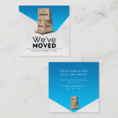 引っ越しました発表 スクエア名刺 (正面/裏面)