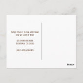 引っ越しました発表 ポストカード (裏面)