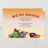 引っ越しました発表 招待状 (正面/裏面)