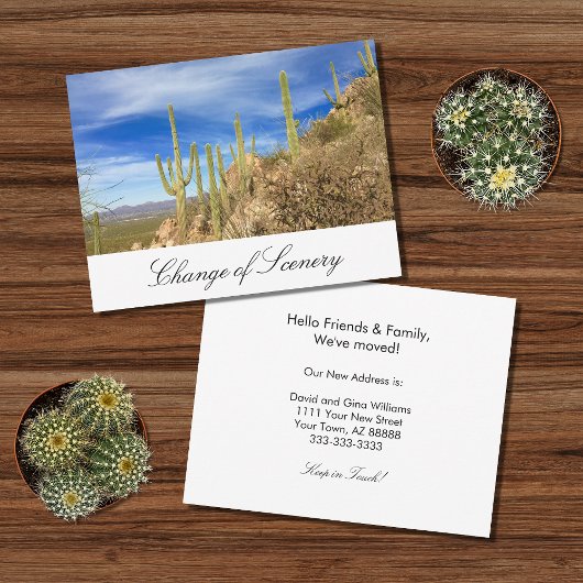 引っ越しました砂漠南西エレガント移動 案内状