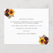 引っ越しました秋のひまわり動意発表 (裏面)