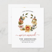 引っ越しました秋の秋リースの移動発表 (正面/裏面)