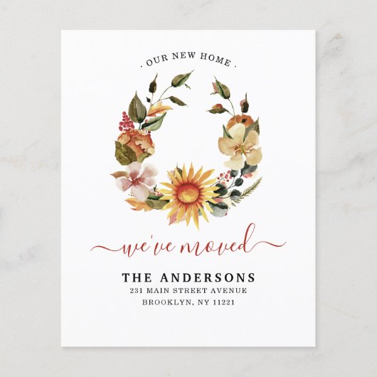 引っ越しました秋の秋リースの移動発表 (正面)