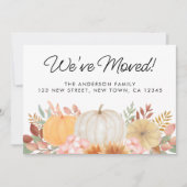 引っ越しました秋の移行発表 案内状 (正面)