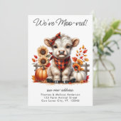 引っ越しました秋の高地の牛の新しいアドレス移動 案内状 (スタンド正面)