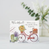 引っ越しました秋テーマ感謝祭 ポストカード (スタンド正面)