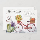 引っ越しました秋テーマ感謝祭 ポストカード (正面/裏面)