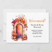 引っ越しました秋秋パンプキンズドア 案内状 (正面)