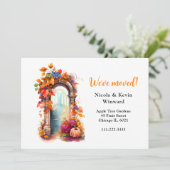 引っ越しました秋紅葉ドア 案内状 (スタンド正面)