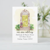 引っ越しました移動案内イエロードア 招待状 (スタンド正面)