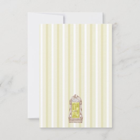 引っ越しました移動案内イエロードア 招待状 (裏面)