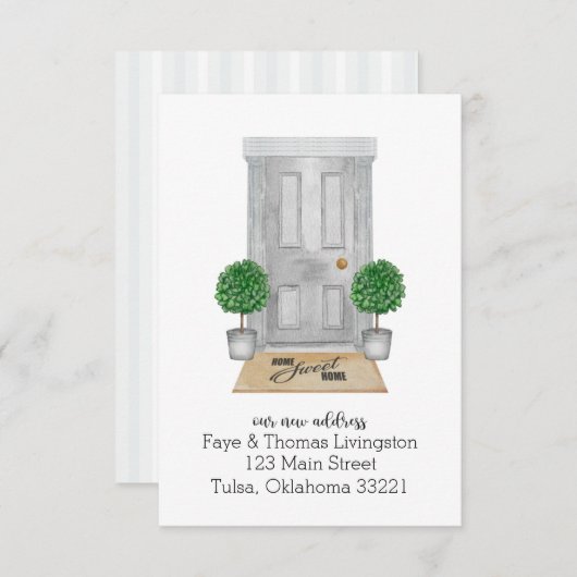 引っ越しました移動案内グレードア 招待状 (正面/裏面)