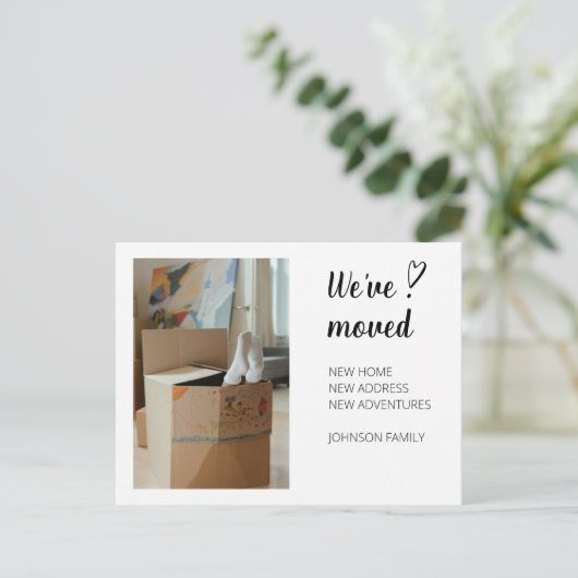 引っ越しました移動発表写真2a.ポストカード シーズンポストカード (スタンド正面)