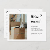 引っ越しました移動発表写真2a.ポストカード シーズンポストカード (正面/裏面)