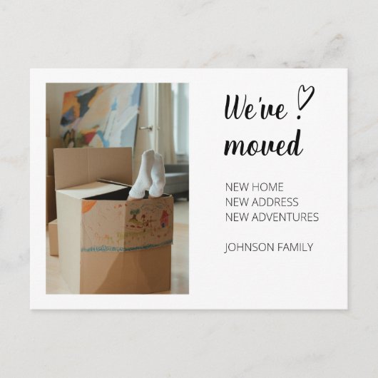 引っ越しました移動発表写真2a.ポストカード シーズンポストカード (正面)