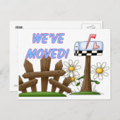 引っ越しました移動通知 案内ポストカード (正面/裏面)