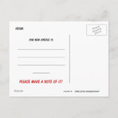 引っ越しました移動通知 案内ポストカード (裏面)