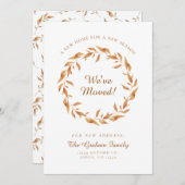 引っ越しました紅葉リースの移動告知 (正面/裏面)