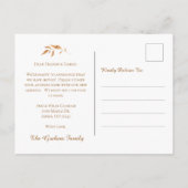 引っ越しました紅葉感謝祭の動き 案内ポストカード (裏面)