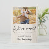 引っ越しました素朴の写真の移動の発表 案内状 (スタンド正面)