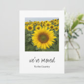 引っ越しました素朴ひまわり写真移動 案内状 (スタンド正面)