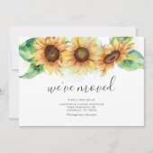 引っ越しました素朴ひまわり移動告知 案内状 (正面)