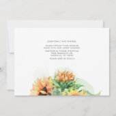 引っ越しました素朴ひまわり移動告知 案内状 (裏面)