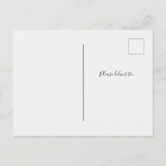 引っ越しました素朴フローラ|引っ越し案内 インビテーションポストカード (裏面)