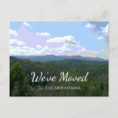 引っ越しました素朴マウンテンズニューホーム 案内ポストカード (正面)