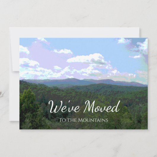 引っ越しました素朴マウンテンズニューホーム 案内状 (正面)