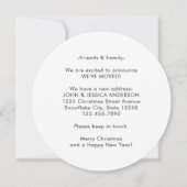 引っ越しました素朴リースホリデームービング 案内状 (裏面)