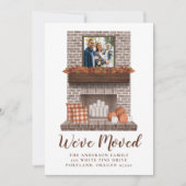 引っ越しました素朴秋ファームハウスフィレックスムービング 案内状 (正面)