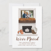 引っ越しました素朴秋ファームハウスフィレックスムービング 案内状 (正面)