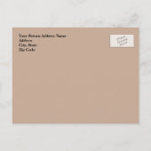 引っ越しました素朴、ドア移動はがき 案内ポストカード (裏面)