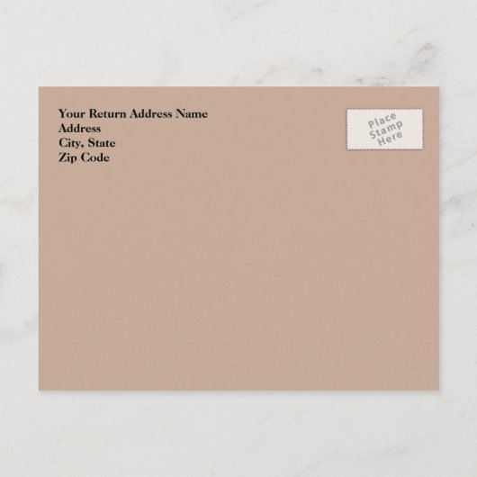 引っ越しました素朴、ドア移動はがき 案内ポストカード (裏面)