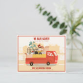 引っ越しました赤いトラックを移動 案内ポストカード (スタンド正面)