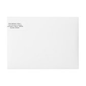 引っ越しました車および木のクリスマスのラベル ラップアラウンドラベル (正面)