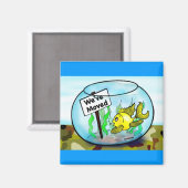 引っ越しました軍隊金魚タンクアニメ マグネット (正面/裏面)