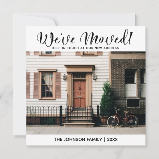 引っ越しました転居予告 (正面)