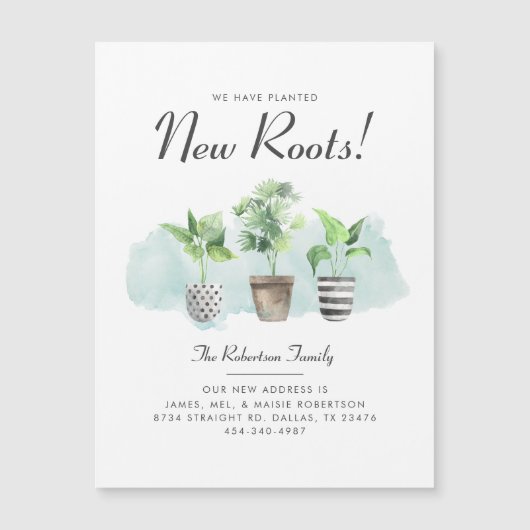 引っ越しました転居予告 (正面)