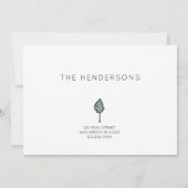 引っ越しました転居予告 (裏面)