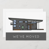 引っ越しました転居予告 (正面/裏面)