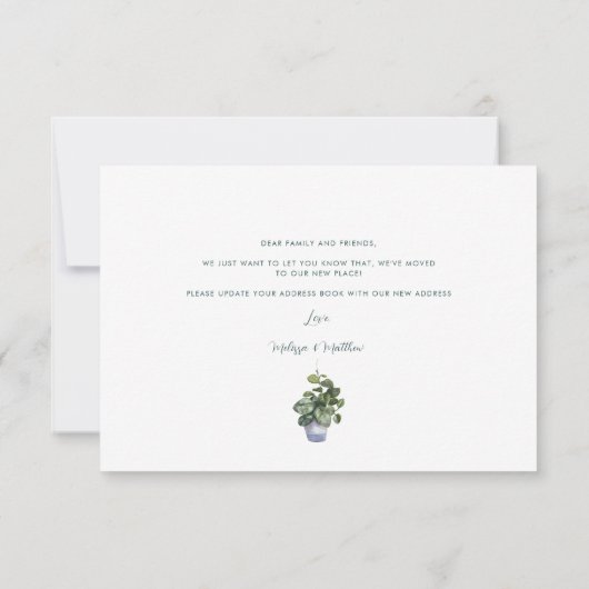 引っ越しました転居予告 (裏面)