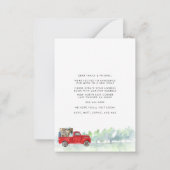 引っ越しました転居予告 ノートカード (裏面)