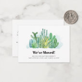 引っ越しました転居予告 ノートカード (正面/裏面インサイチュ)