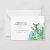 引っ越しました転居予告 ノートカード (裏面)