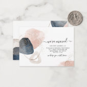 引っ越しました転居予告 ノートカード (正面/裏面インサイチュ)