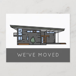 引っ越しました転居予告 ポストカード