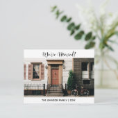 引っ越しました転居予告 ポストカード (スタンド正面)