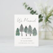 引っ越しました転居予告 ポストカード (スタンド正面)